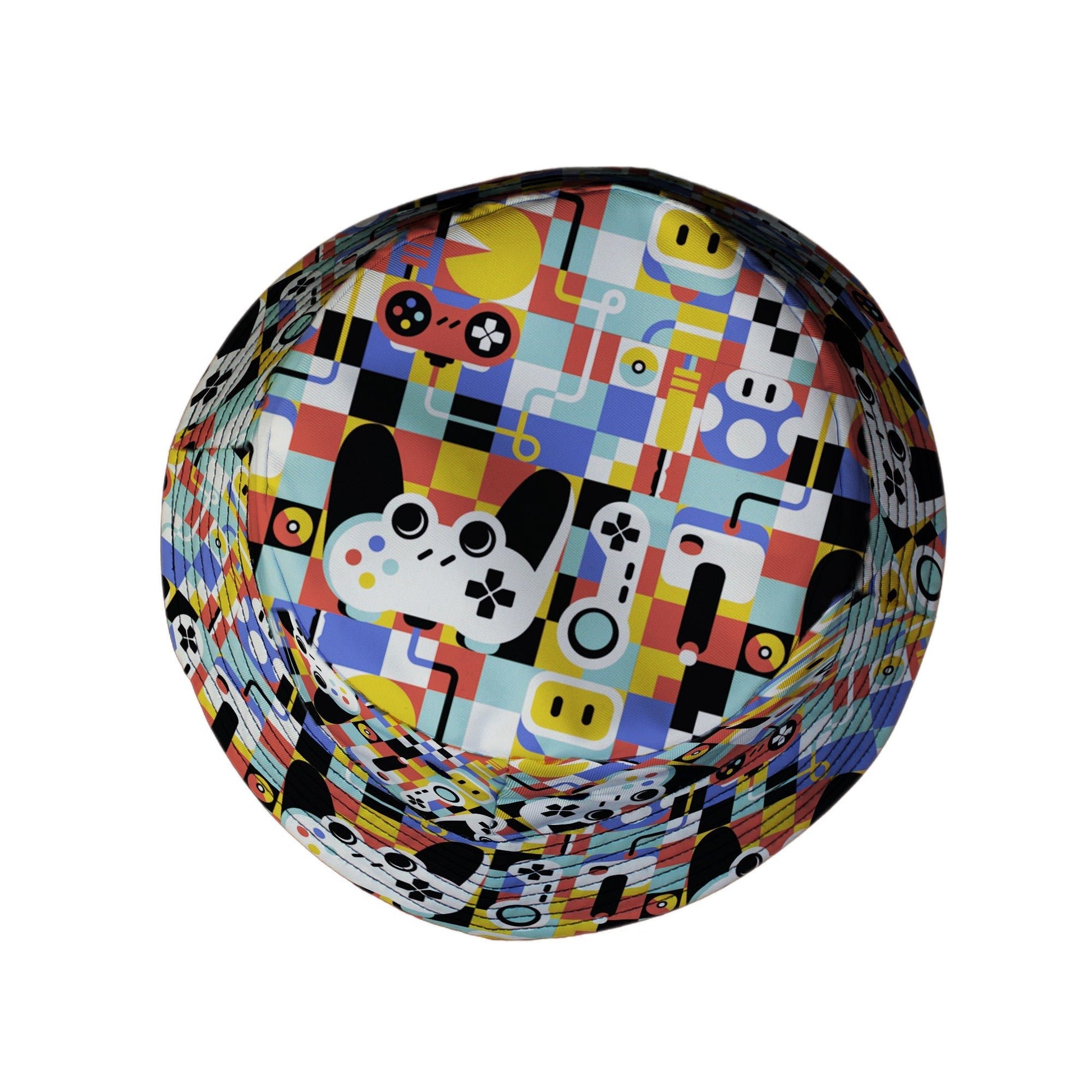 Vintage Gamer Art Bucket Hat Geek Nerd 0925 Design by Tobe Fonseca FLOW DESC WRITING
