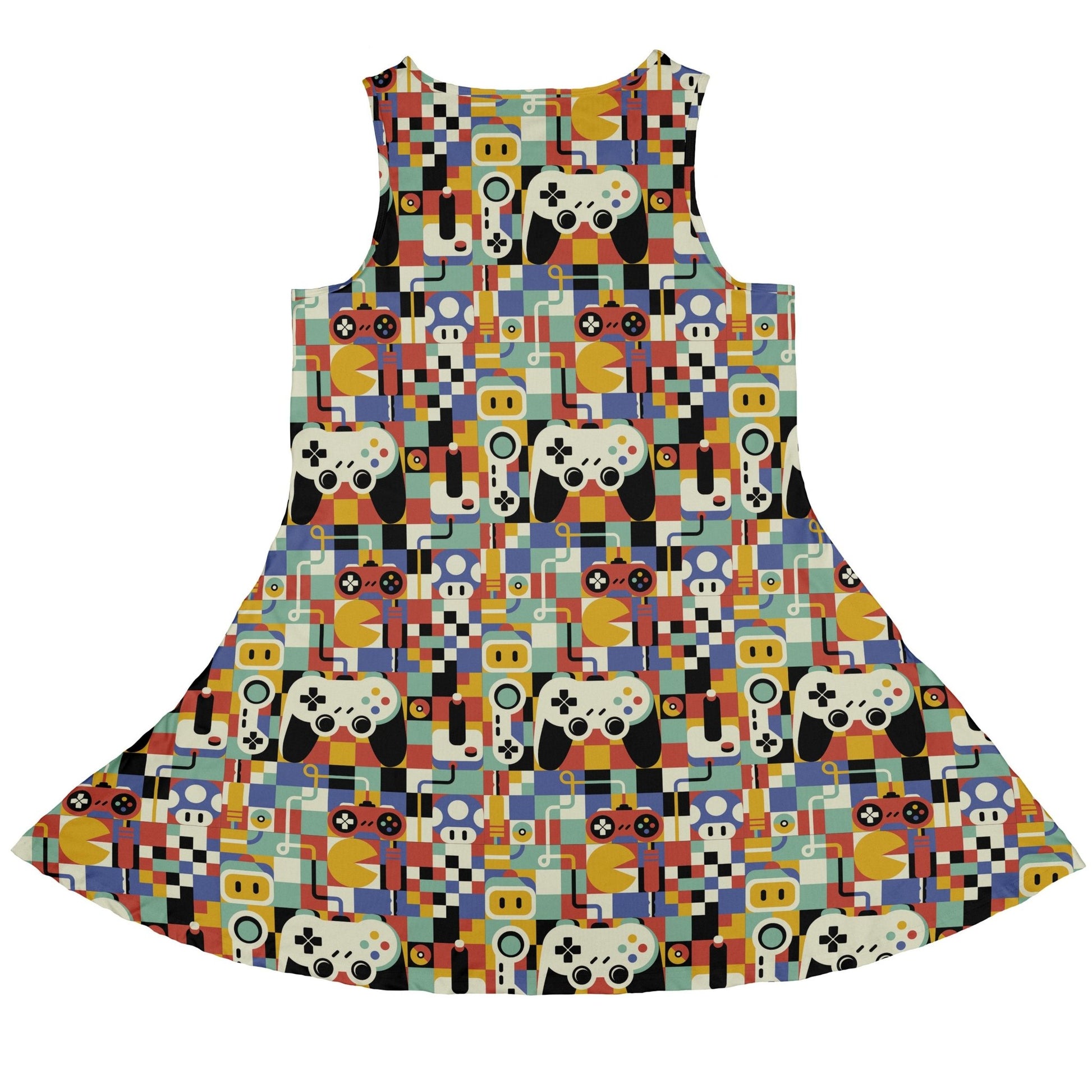 Vintage Gamer Art Dress Geek Nerd 0925 Design by Tobe Fonseca FLOW DESC WRITING