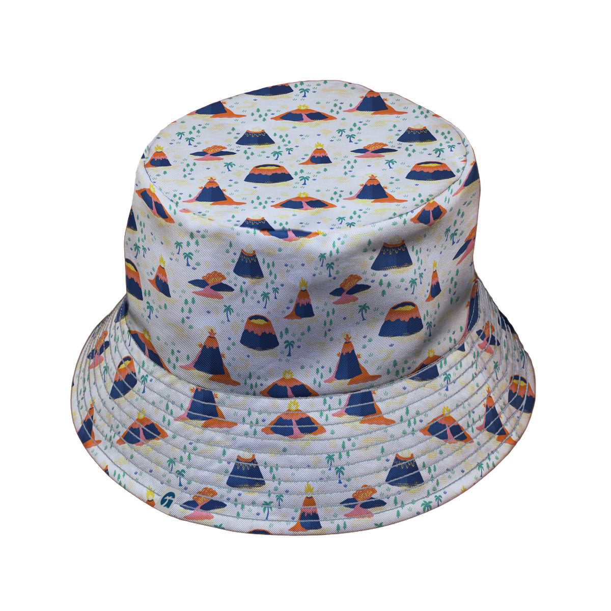 Volcanology Bucket Hat Gray Stitching