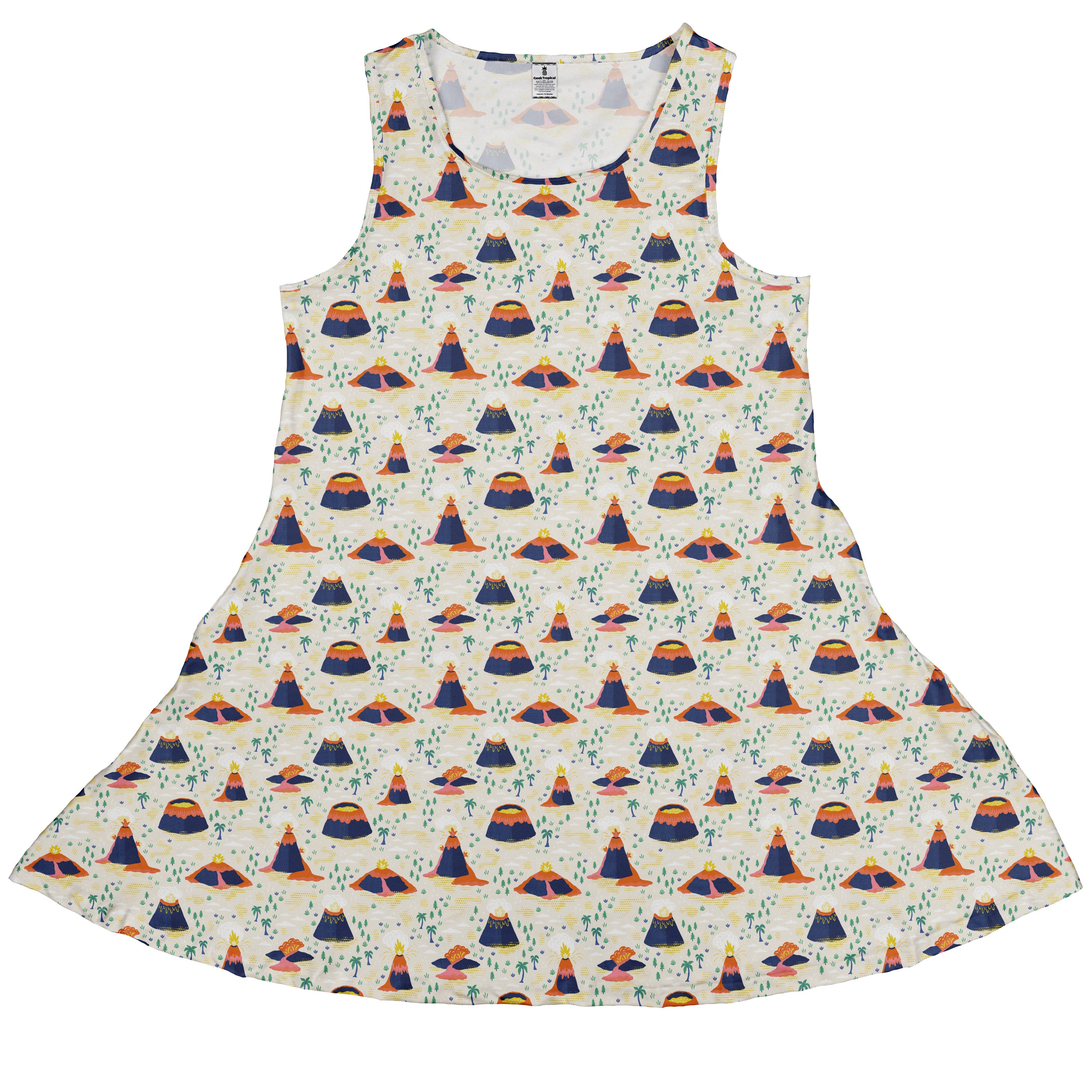 Volcanology Sleeveless Dress front