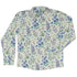 Watercolor Wildflower Meadow Long Sleeve Button Up Shirt front