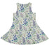 Watercolor Wildflower Meadow Sleeveless Dress back
