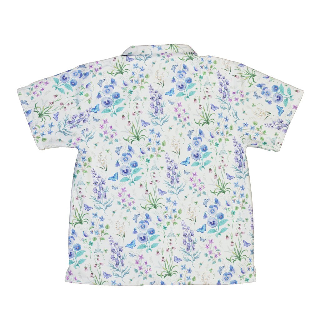 Watercolor Wildflower Meadow Youth Hawaiian Shirt 2