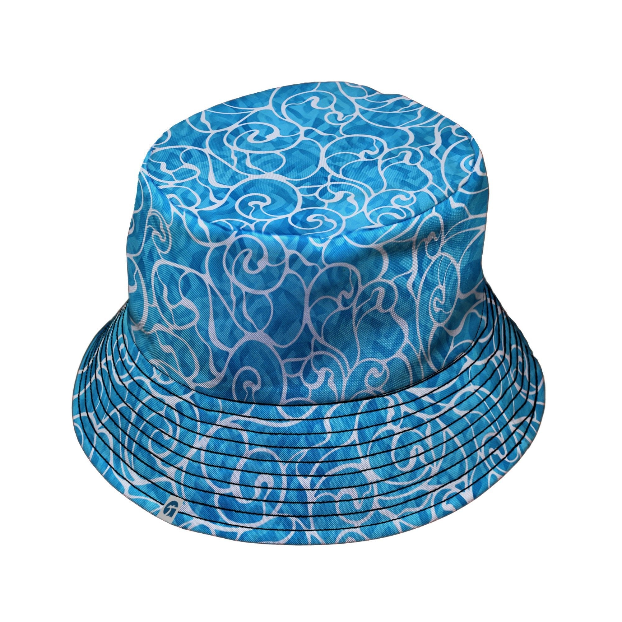 Waves light Bucket Hat Geek Nerd Design By Brigid Ashwood lx - B Marine biology