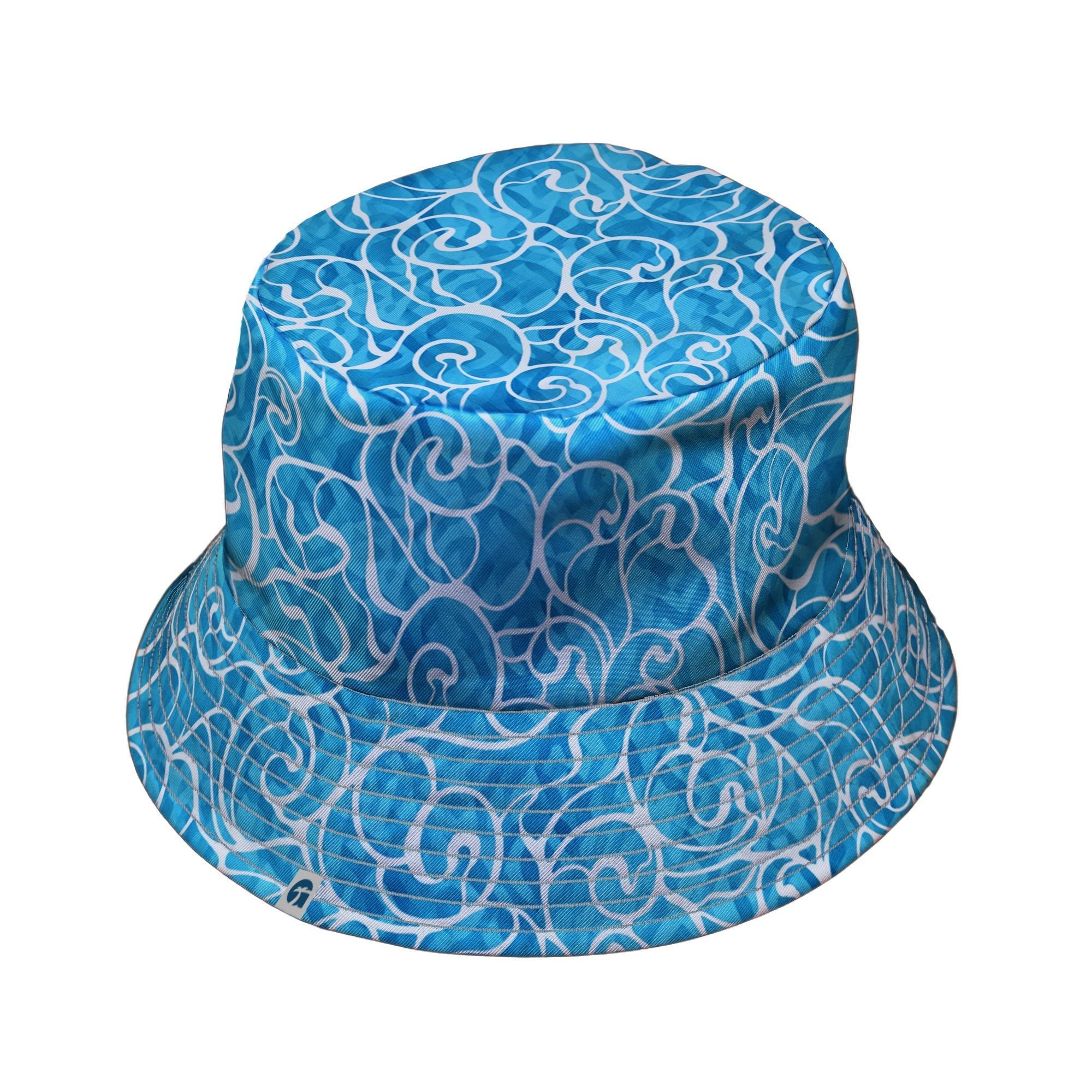 Waves light Bucket Hat Geek Nerd Design By Brigid Ashwood lx - B Marine biology