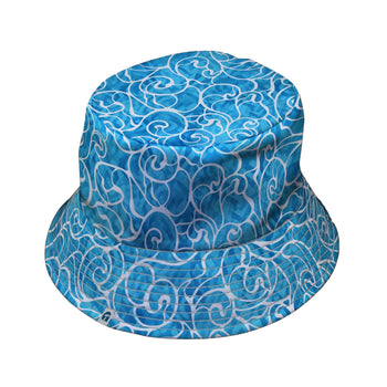 Waves light Bucket Hat Geek Nerd Design By Brigid Ashwood lx - B Marine biology