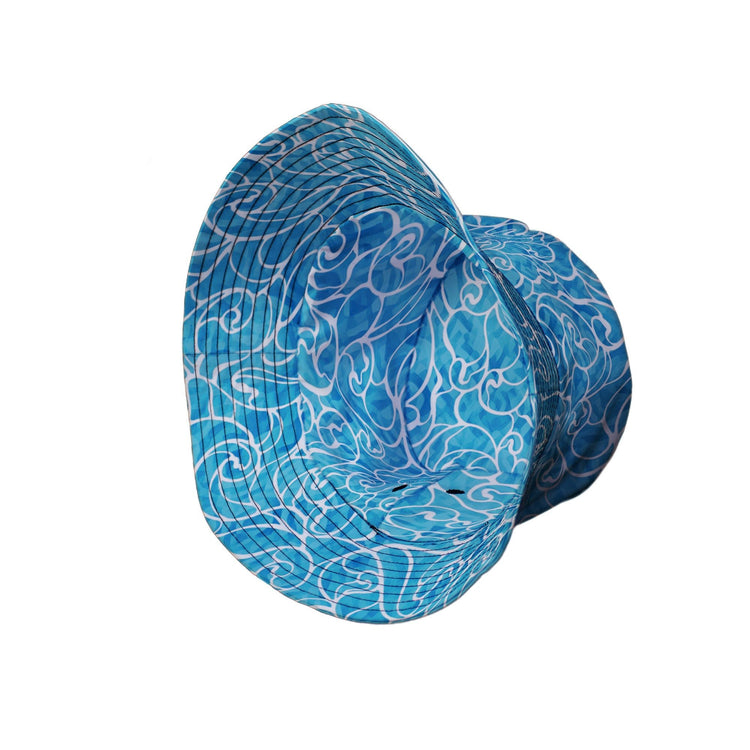 Waves light Bucket Hat Geek Nerd Design By Brigid Ashwood lx - B Marine biology