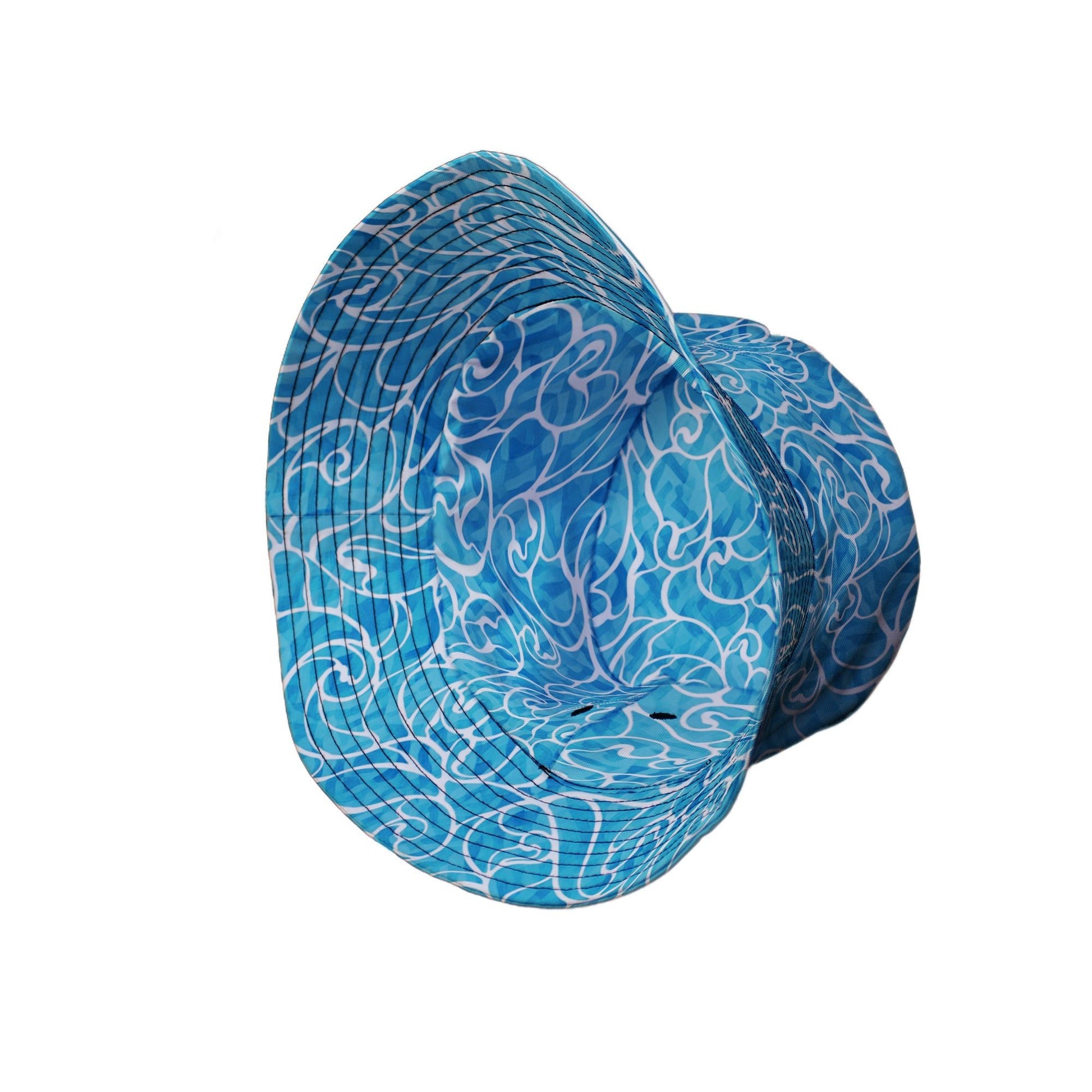 Waves light Bucket Hat Geek Nerd Design By Brigid Ashwood lx - B Marine biology