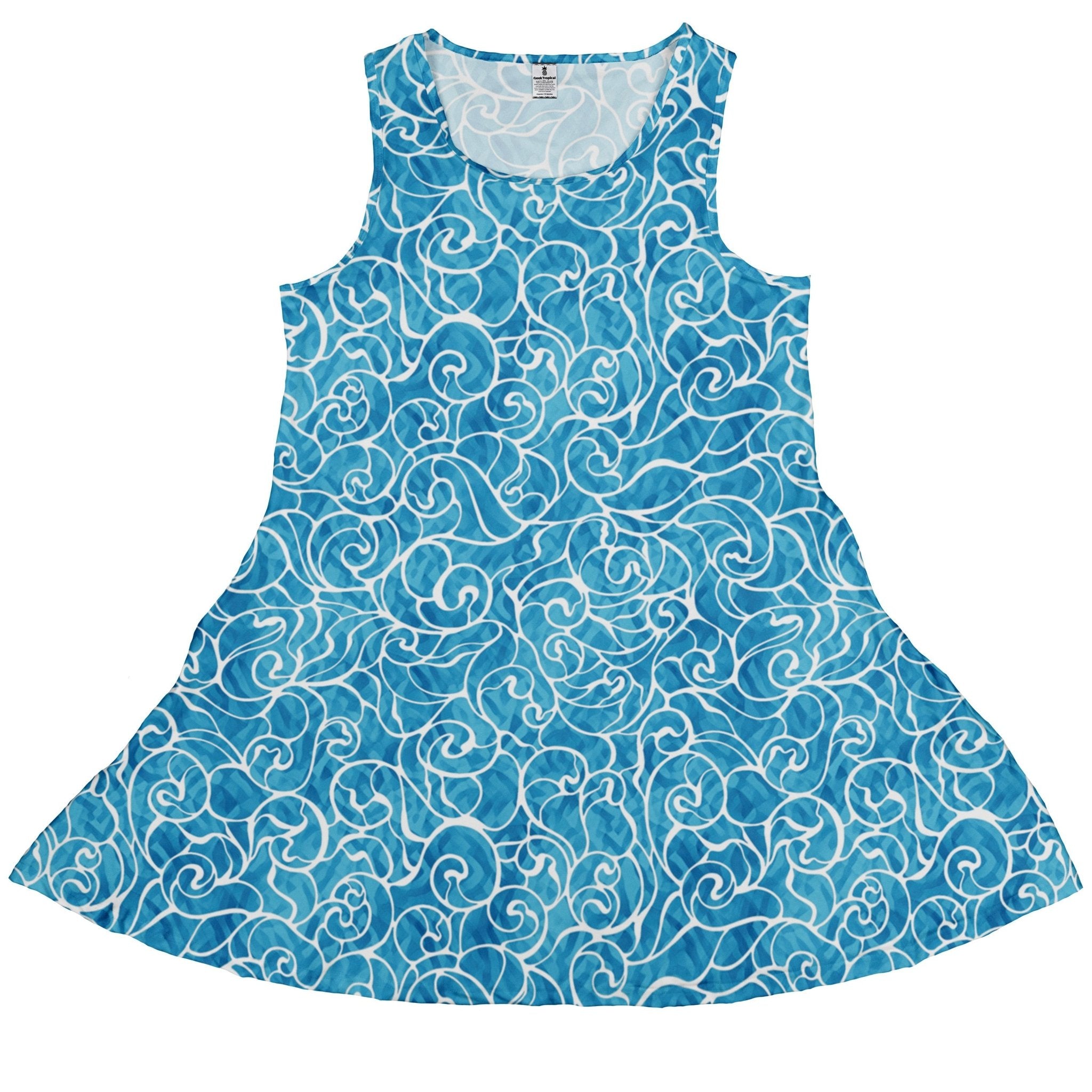 Waves light Dress Geek Nerd Design By Brigid Ashwood lx - C Marine biology