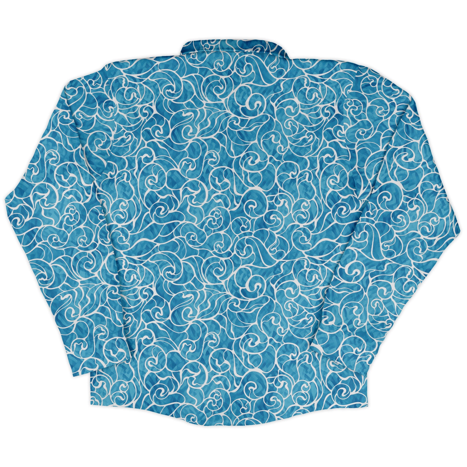 Waves light Long Sleeve Button Up Shirt