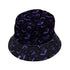Web Bats Dark Bucket Hat Gray Stitching