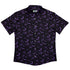 Web Bats Dark Button Up Shirt Flat Front