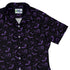 Web Bats Dark Curvy Button Up Shirt womens top right