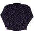 Web Bats Dark Long Sleeve Button Up Shirt back
