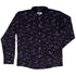 Web Bats Dark Long Sleeve Button Up Shirt front