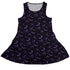 Web Bats Dark Sleeveless Dress front