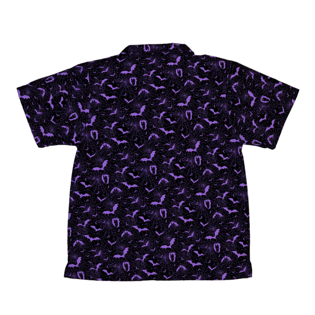 Web Bats Dark Youth Hawaiian Shirt Back
