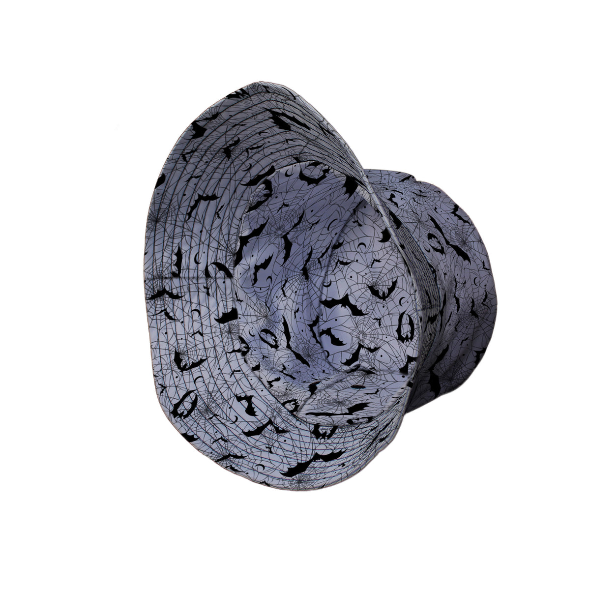 Web Bats Light Bucket Hat Side View