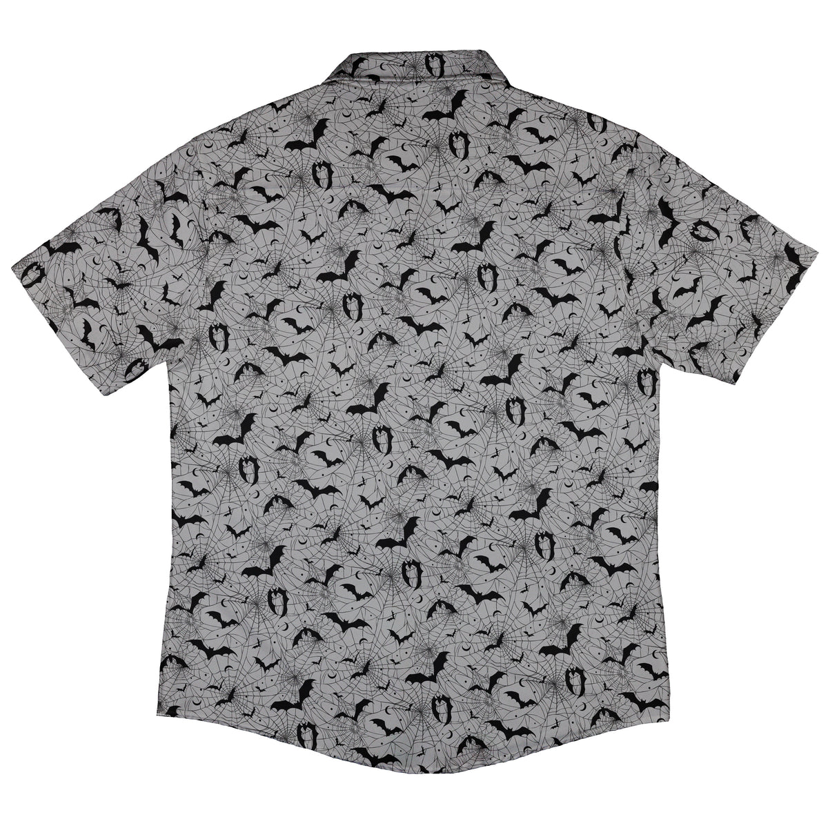 Web Bats Light Button Up Shirt Back