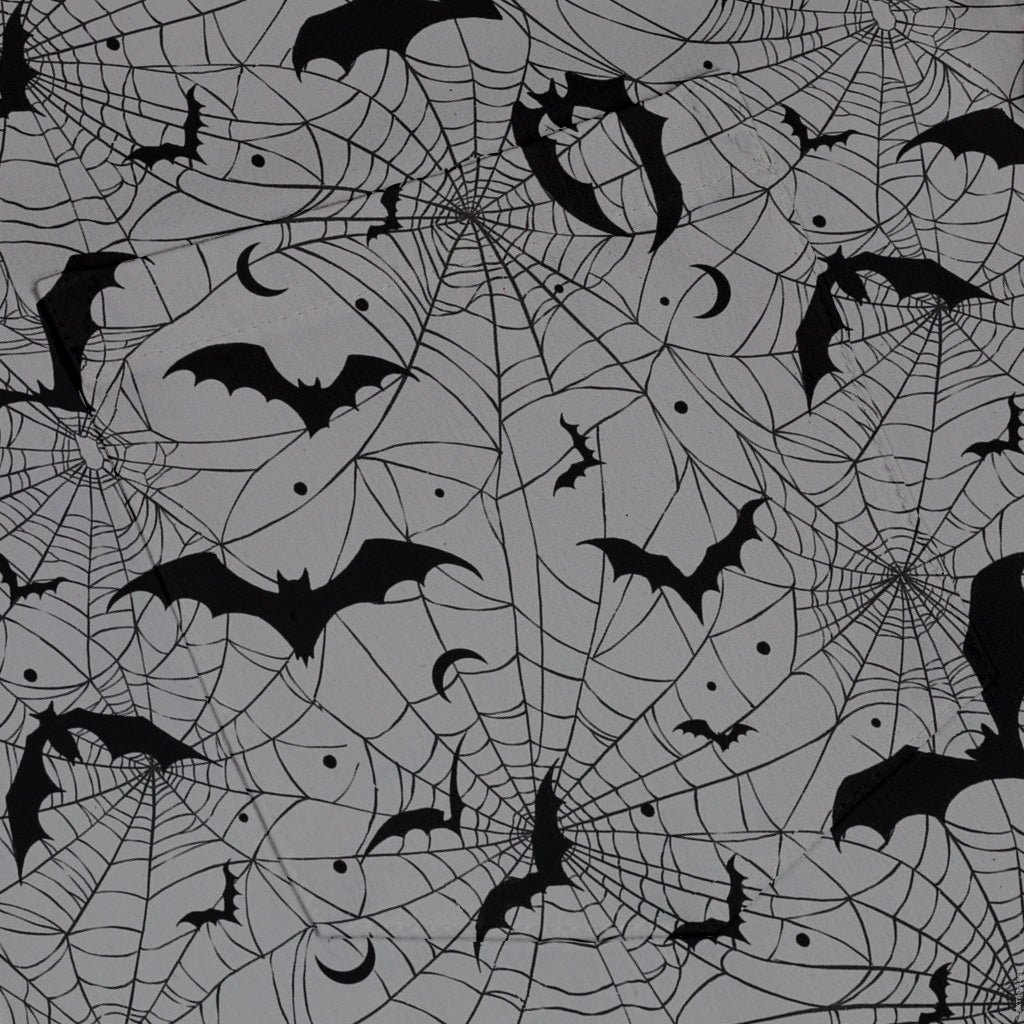 Web Bats Light Button Up Shirt Pocket