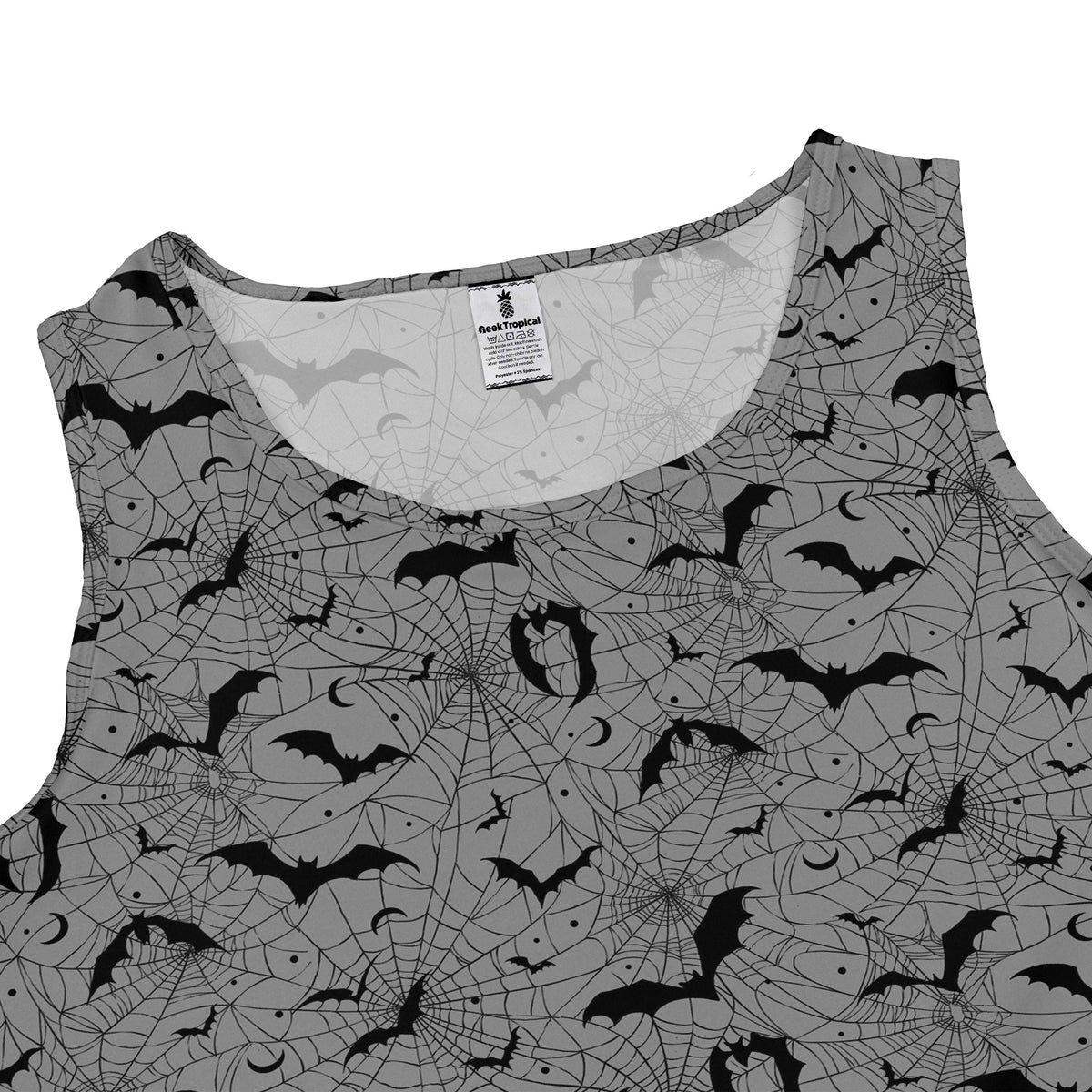 Web Bats Light Sleeveless Dress close front