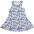 Whimsical Winter Reads Sleeveless Dress front