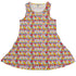 White Bunnies In Love Sleeveless Dress front