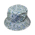 Wild Blueberry Sprigs Bucket Hat Gray Stitching