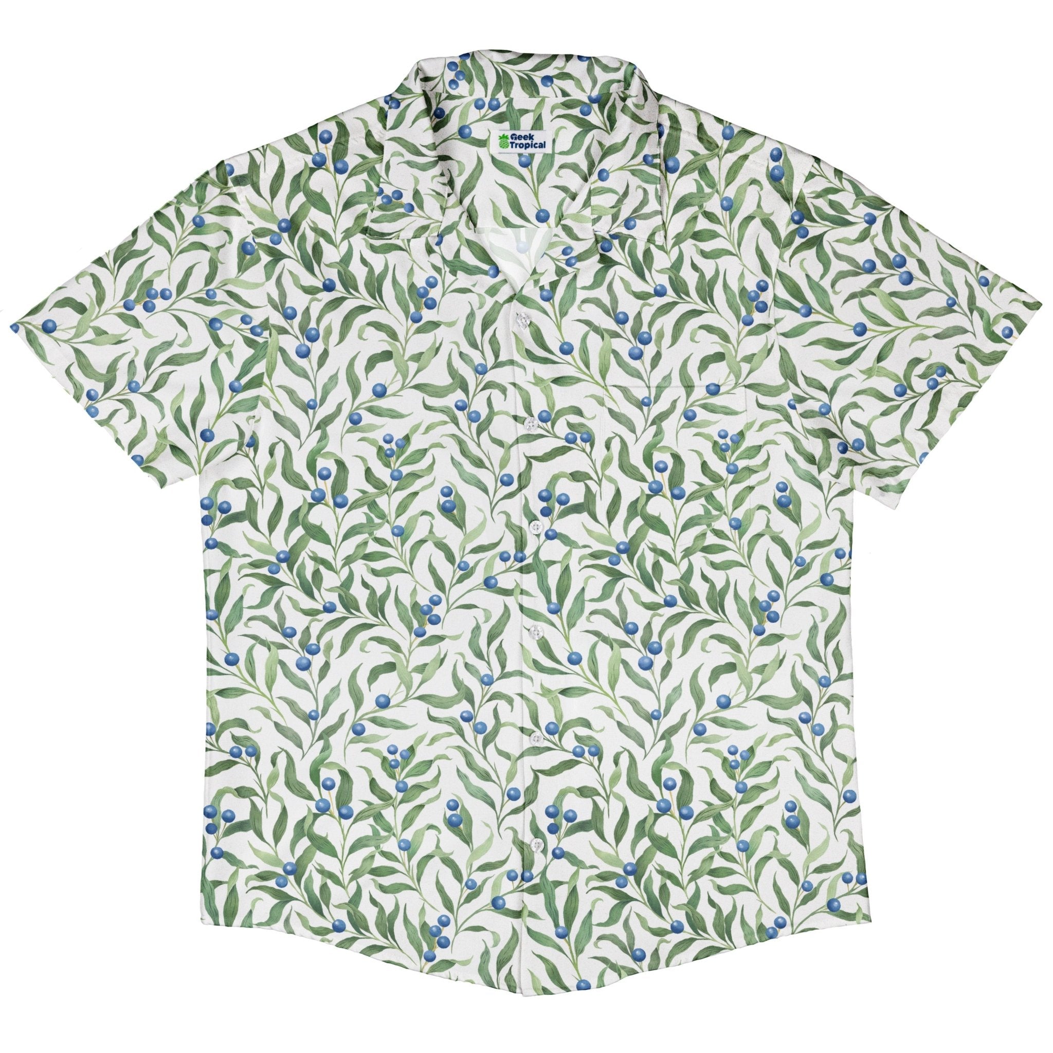 Wild Blueberry Sprigs Button Up Shirt 5