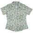 Wild Blueberry Sprigs Curvy Button Up Shirt womens front