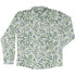 Wild Blueberry Sprigs Long Sleeve Button Up Shirt front