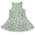 Wild Blueberry Sprigs Sleeveless Dress back