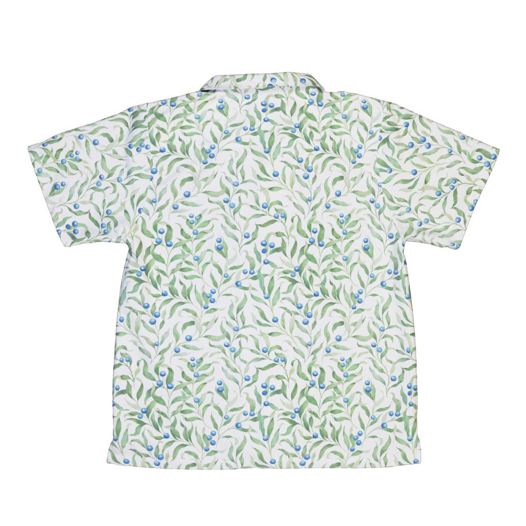 Wild Blueberry Sprigs Youth Hawaiian Shirt 2