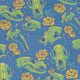 Wildfang Flora Blue Long Sleeve Button Up Shirt Geek Nerd adult sizing animal patterns botany print