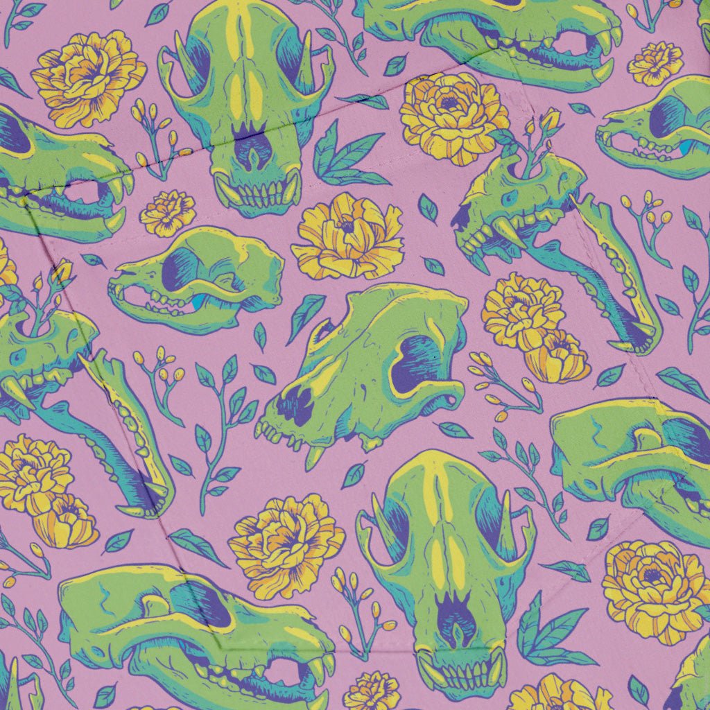 Wildfang Flora Pink Button Up Shirt Geek Nerd adult sizing animal patterns botany print