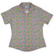 Wildfang Flora Pink Curvy Button Up Shirt Geek Nerd animal patterns botany print Design by Julie Kitzes