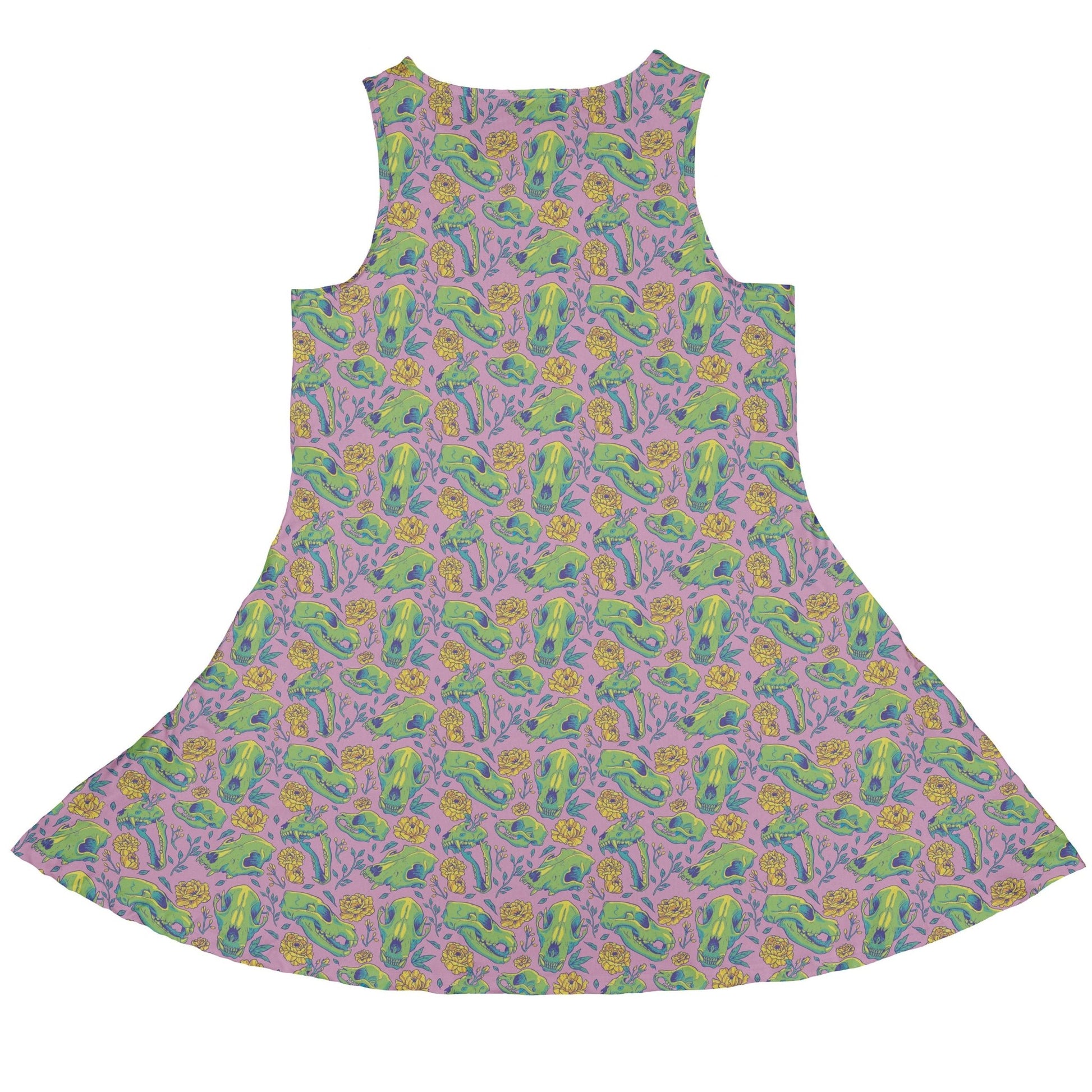 Wildfang Flora Pink Dress Geek Nerd animal patterns botany print Design by Julie Kitzes