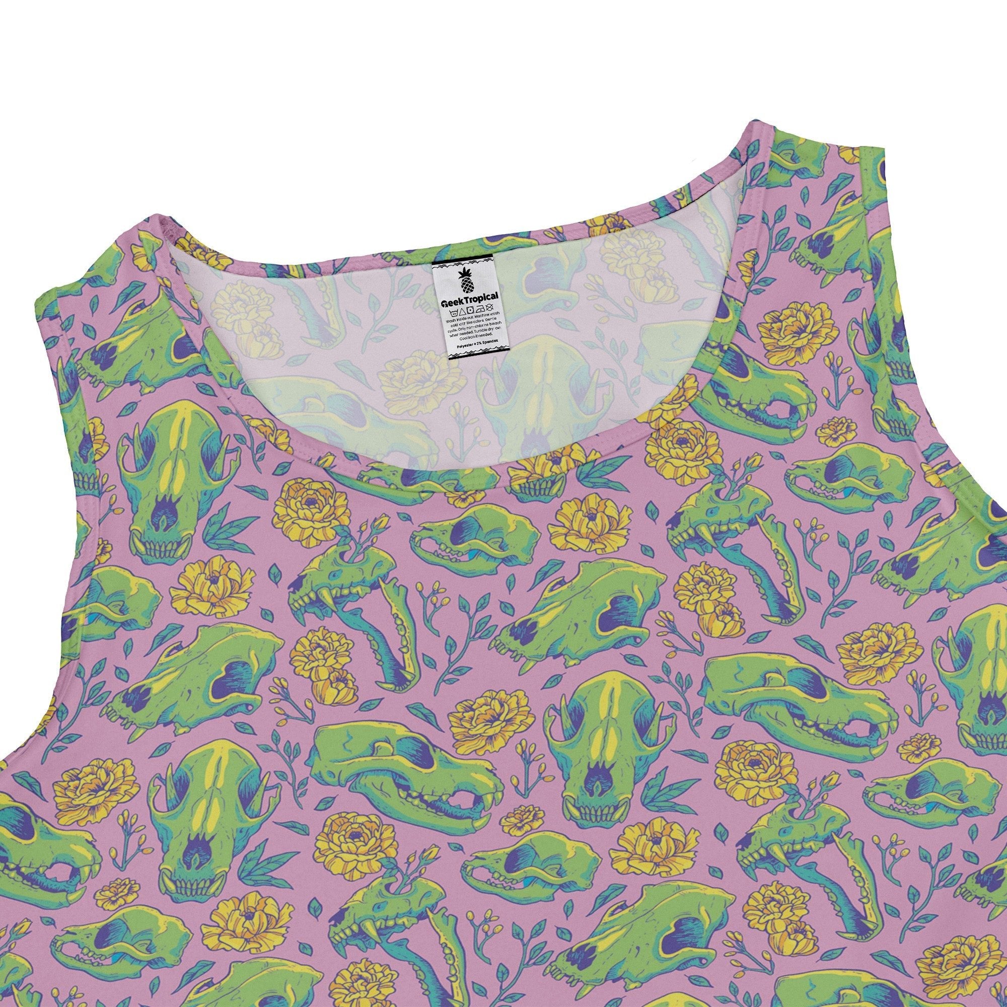 Wildfang Flora Pink Dress Geek Nerd animal patterns botany print Design by Julie Kitzes