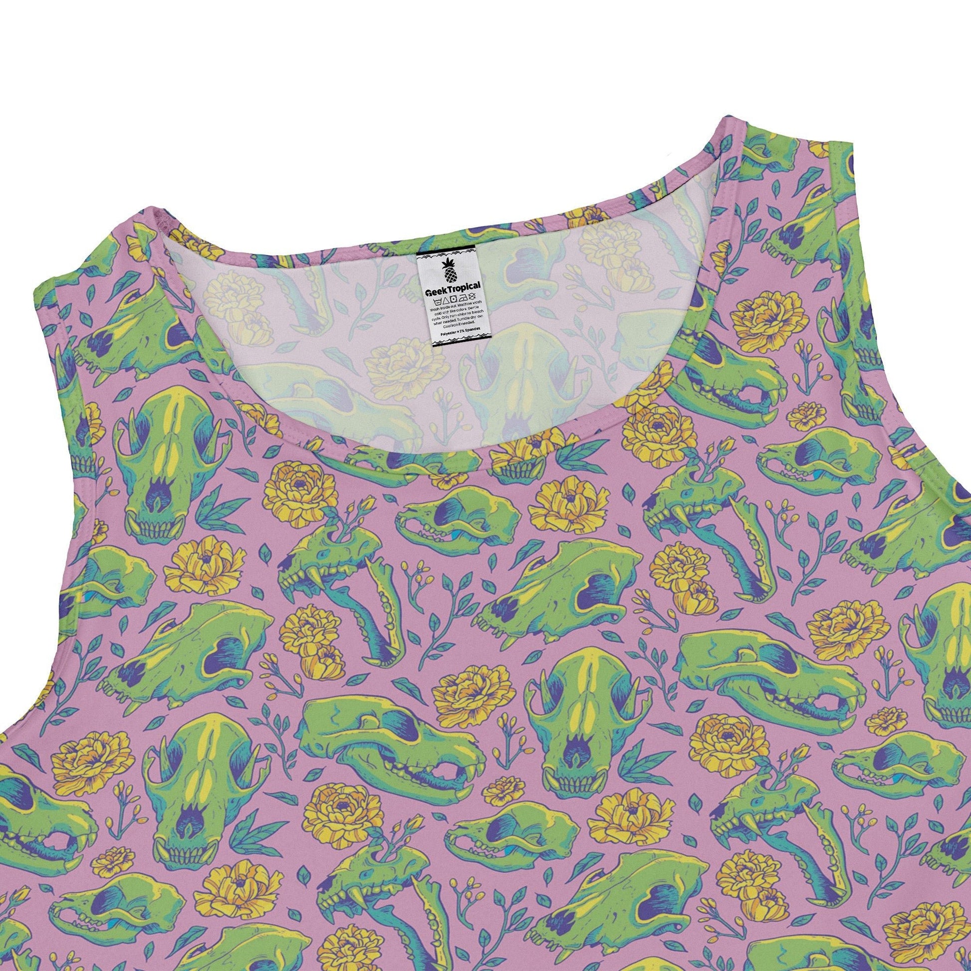 Wildfang Flora Pink Dress Geek Nerd animal patterns botany print Design by Julie Kitzes