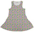Wildfang Flora Pink Dress Geek Nerd animal patterns botany print Design by Julie Kitzes