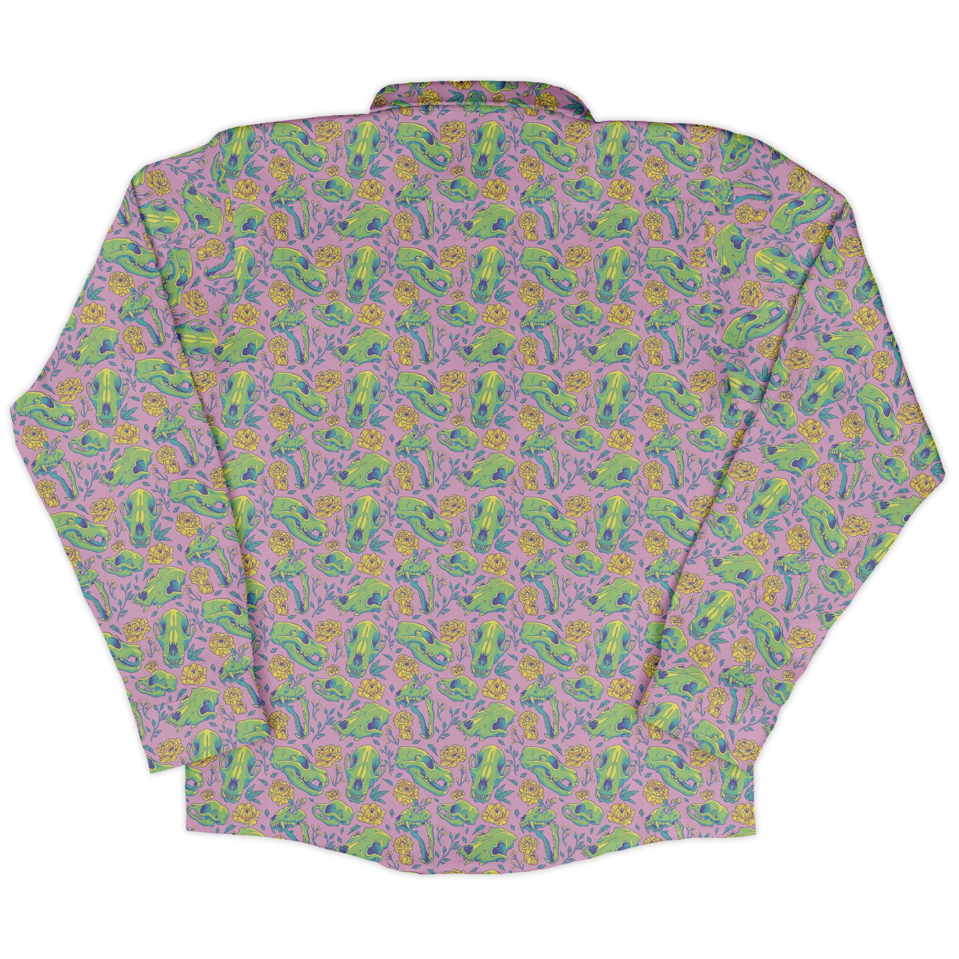 Wildfang Flora Pink Long Sleeve Button Up Shirt