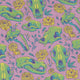 Wildfang Flora Pink Long Sleeve Button Up Shirt Geek Nerd adult sizing animal patterns botany print
