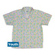 Wildfang Flora Pink Youth Hawaiian Shirt Geek Nerd animal patterns botany print Design by Julie Kitzes