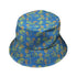 Wildfang Flora Blue Bucket Hat Geek Nerd animal patterns botany print Design by Julie Kitzes