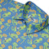 Wildfang Flora Blue Button Up Shirt Geek Nerd adult sizing animal patterns botany print