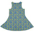 Wildfang Flora Blue Dress Geek Nerd animal patterns botany print Design by Julie Kitzes