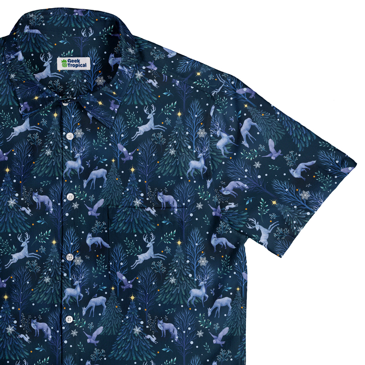 Winterwood Wanderers Button Up Shirt Top Corner