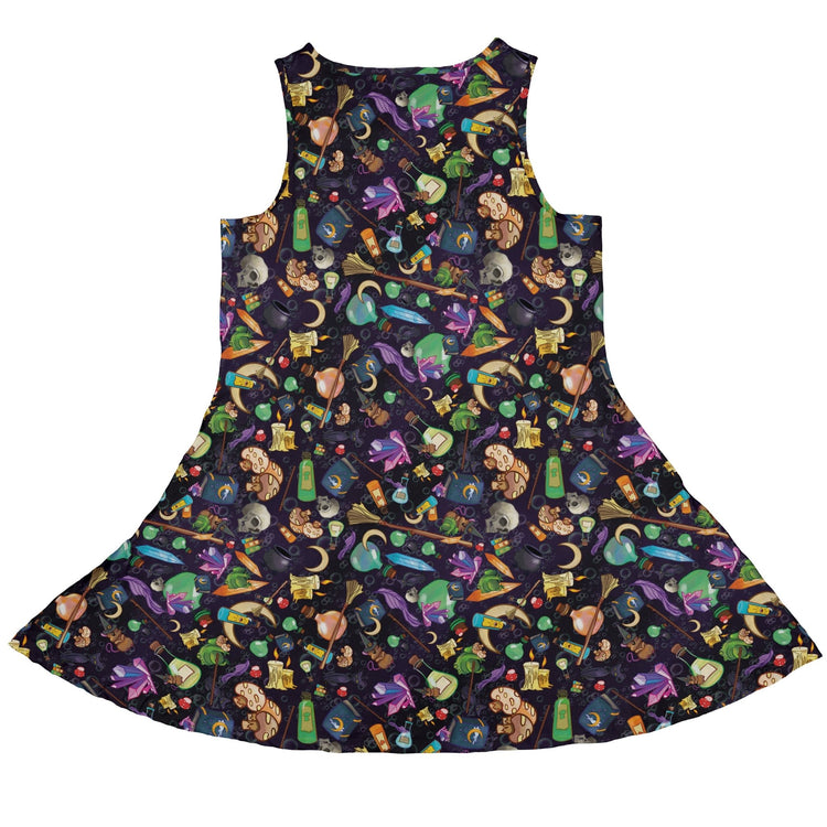 Witches Potion Brew Dress Geek Nerd Fantasy Prints lx - C Maximalist Patterns