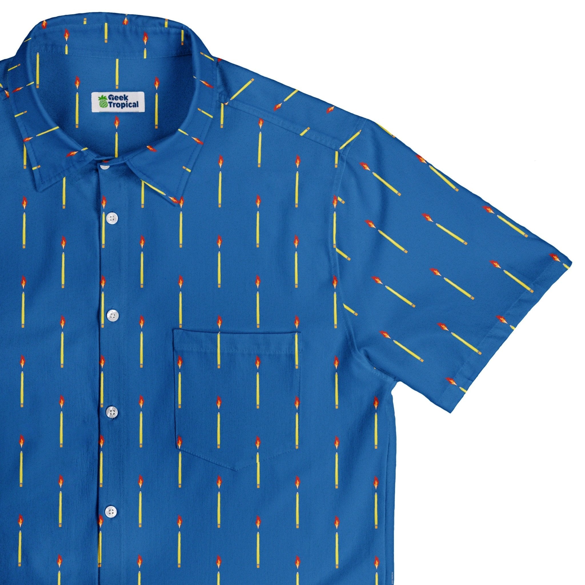 Writer Fuel Button Up Shirt Geek Nerd adult sizing book prints Design by Zirkus Design