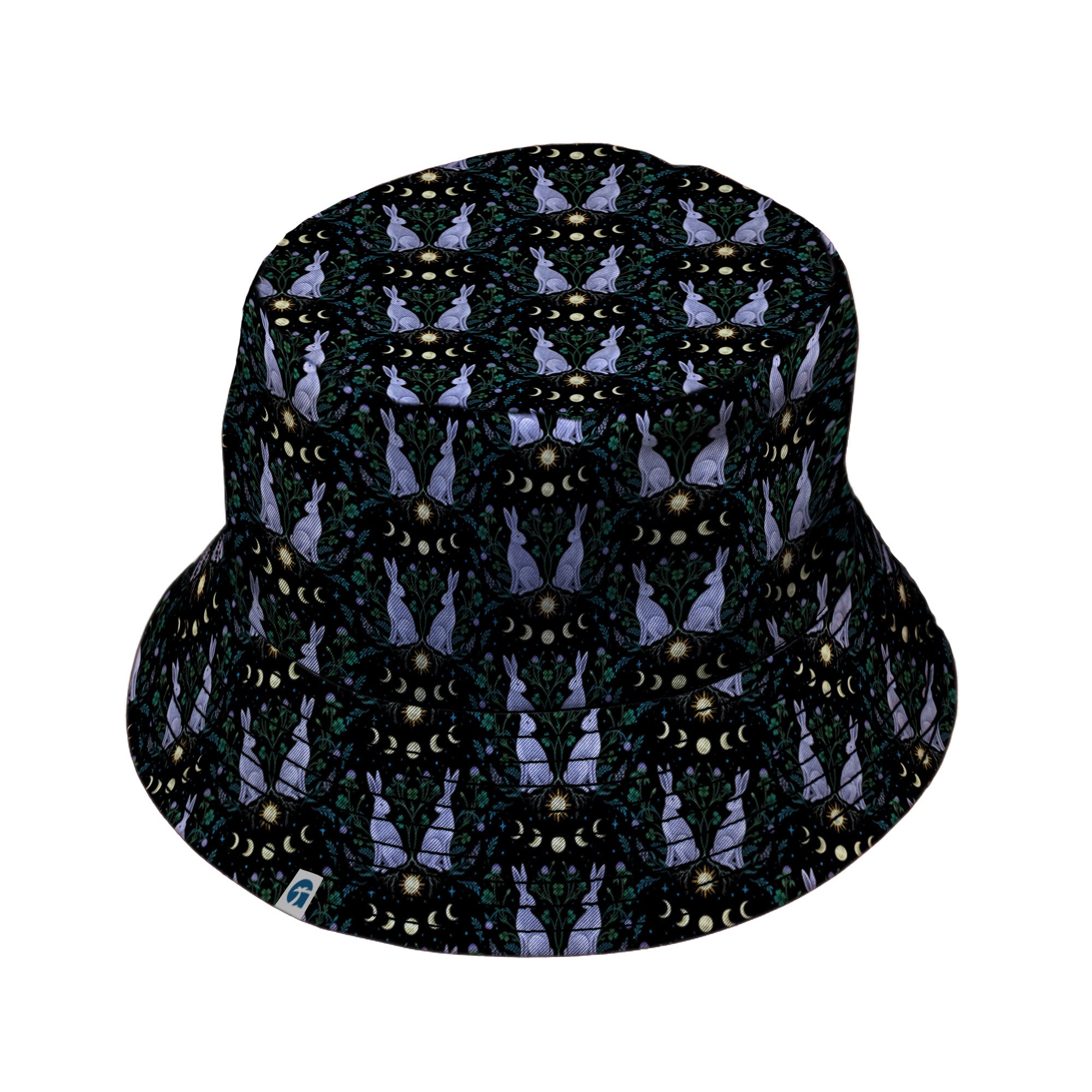 Year of the Rabbit Bucket Hat Black Stitching